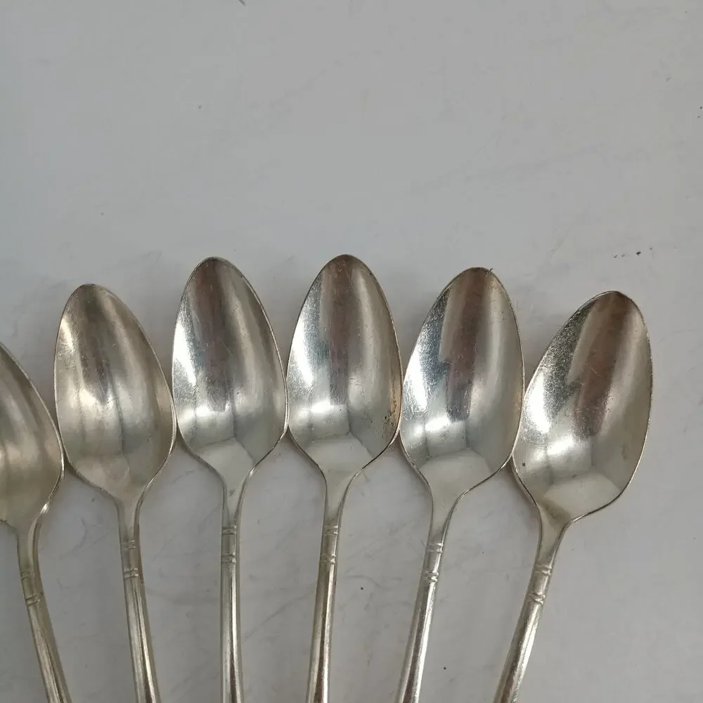 8X SS LADY HAMILTON Gumbo Spoons 1932 Silverplate Community Plate Soup Oneida